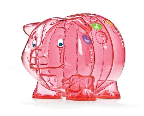 Kinder-Cash Piggy pink – 10 Languages