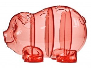 Kinder-Cash Sparschwein rot